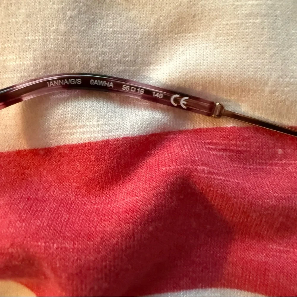 kate spade Ianna Brown Gradient Cat-Eye, Rose Gold Trim Sunglasses New In Case